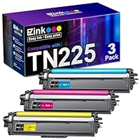 E-Z Ink (TM Compatible Toner Cartridges Replacement for Brother TN225 to Use with MFC-9130CW MFC-9330CDW MFC-9340CDW HL-3140CW HL-3150CW HL-3170CDW HL-3180CDW DCP-9020CDN (Cyan, Magenta, Yellow)