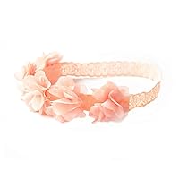 ERINGOGO Hair Ribbons Tiara Ribbon Hair Bands Baby Girl Headwear Baby Hair Accessories Baby Headwear Child Lace Pink Headband