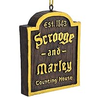 Tree Buddees A Christmas Carol Scrooge & Marley Counting House Sign Ornament