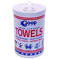 Goop Multi-Purpose Waterless Hand Cleaner Towels - 90, 10