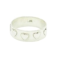 Valentine's Special Heart Design 925 Sterling Silver Love Promise Thumb Ring For Girls & Women