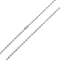 Bling Jewelry Thin Minimalist 1.5MM Yellow Gold Plated Stainless Steel Celestial Curb link with Tiny Stationary Ball Saturn Chain Necklace For Women 16 18 20 Inch