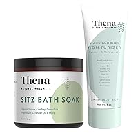 Thena Organic Sitz Bath Soak and Manuka Honey Cream Moisturizer Bundle