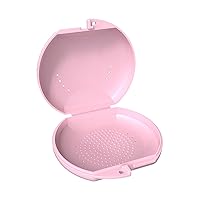 Retainer Case - Orthodontic Mouthguard Case, Dental Retainer Case, Aligners Case (Pink)