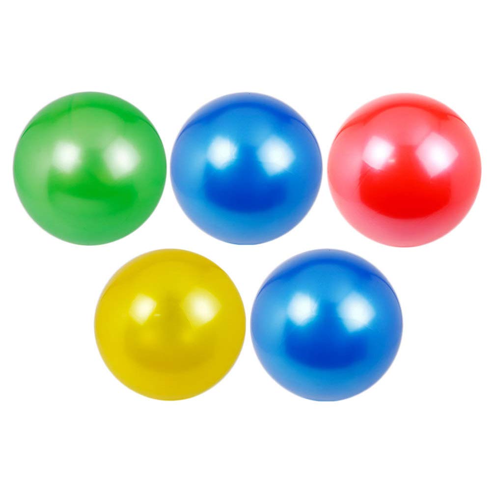 Totority Bounce Play Ball, 5pcs Flapping Ball Shimmer Ball Sports Play Ball Kickball Children Toy for Indoor Outdoor Playground Ball (Random Color)