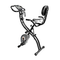 Folding Exercise Bike, Magnetic Foldable Stationary Bike, Indoor Cycling Exercise Bike for Home Workout