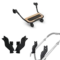 UPPAbaby Vista Piggyback Ride-Along Board + UPPAbaby Vista Upper Adapters (2015-later Models) + UPPAbaby Vista Lower Adapter 2 Count