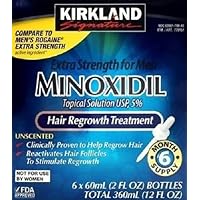 Kirkland Signature 5% Extra Strength Hair Regrowth for Men, 1-Year Supply, 12Count