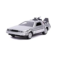 Jada Toys Back to The Future Part II 1:32 Time Machine Die-cast Car, Toys for Kids and Adults