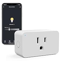 SwitchBot Smart Plug Mini 15A, Energy Monitor, Smart Home WiFi(2.4GHz) &  Bluetooth Outlet Compatible with Alexa & Google Home, APP Remote Control 