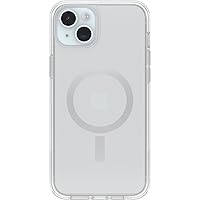 OtterBox iPhone 15 Plus and iPhone 14 Plus Symmetry Series Clear Case - (Clear), snaps to MagSafe, ultra-sleek, raised edges protect camera & screen