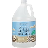 Ginger Lily Farms Botanicals Plant-Based Coffee Machine Descaler, Universal Descaling Solution for All Coffee Machines, 32 Uses, 1 Gallon (128 fl. oz.)