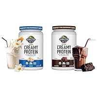 Garden of Life Organic Vegan Protein Powder Bundle with Vanilla Cookie and Chocolate Brownie Flavors, 20g Plant Based Protein, 1.90 LB and 2 LBS