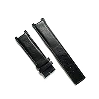 Ewatchparts 20MM REPLACMENT LEATHER WATCH STRAP BAND FOR GUCCI YA13309 WATCH BLACK