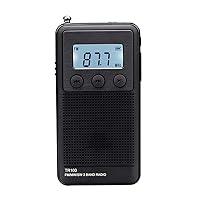 TR103 Pocket Portable Mini Radio FM/MW/SW Digital Tuning Radio 9/10Khz MP3 Music Player with Rechargeable