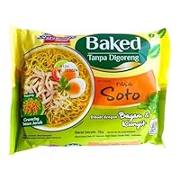 Mie Sedaap Instant Noodle with Spinach and Tumeric Rasa Soto, 75 (Pack of 2)