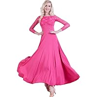 ZooBoo Prom Ballroom Dance Dress - Dancing Waltz Tango Party Latin Swing Dancewear Skirt Dress for Women