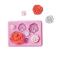Mini Rose Flower Design silicone molds Cake DIY Cake Decorating Chocolate Mold wedding Cake Pop Molds（1 PCS ）, fdsf213