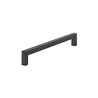 Amerock BP54045FB | Matte Black Appliance Pull | 12 inch (305mm) Center-to-Center Cabinet Handle | Monument | Furniture Hardware