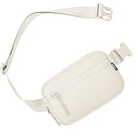 Telena Fanny Packs Crossbody Belt Bag Cross Body Bag Fashionable for Women with Adjustable Strap White