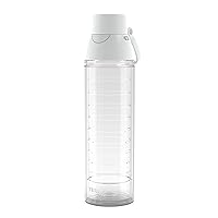 Tervis Clear & Colorful Insulated Tumbler, 24oz Venture Lite Water Bottle, White Lid