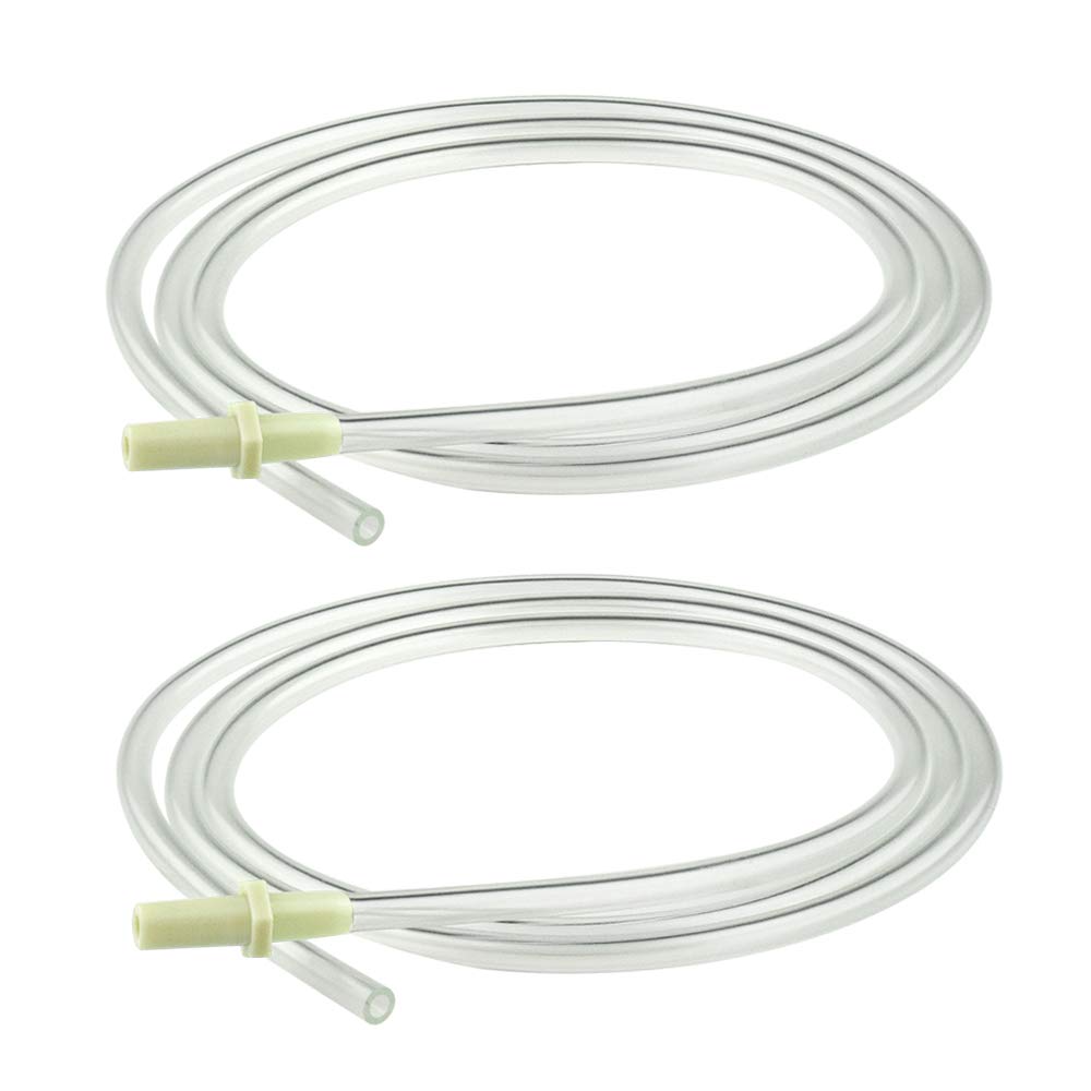 Replacement Tubing (1 Retail Pack of 2 Tubes) Compatible with Medela Pump in Style and New Pump in Style Advanced Breast Pump - 100% BPA Free (One Pack)
