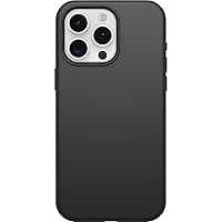 OtterBox iPhone 15 Pro MAX (Only) Symmetry Series Case - BLACK, snaps to MagSafe, ultra-sleek, raised edges protect camera & screen