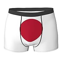 Japanese flag Print Men's Boxer Briefs Trunks Underwear Athletic Underwear Moisture-Wicking Performance