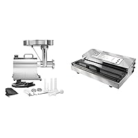 Weston Pro Series Electric Meat Grinder 7 Sausage Stuffer & Brands Vacuum Sealer Machine for Food Preservation & Sous Vide