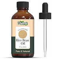 Rice Bran (Oryza Sativa L.) Oil | Pure & Natural Carrier Oil for Massage, Skincare & Haircare- 30ml/1.01fl oz