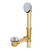 Eastman 1-1/2 Inch Lift and Lock Two-Hole Bath Waste Drain,35203