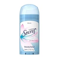 Secret Anti-Perspirant Deodorant Solid Powder Fresh 2.70 oz (Pack of 5)