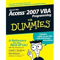 Access 2007 VBA Programming For Dummies Access 2007 VBA Programming For Dummies Kindle Paperback