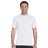 Hanes mens 5.2 oz. ComfortSoft Cotton T-Shirt(5280)-BLACK/WHITE-3XL-3PK