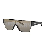 BE 4291 3001/G Black Plastic Rectangle Sunglasses Gold Mirror Lens