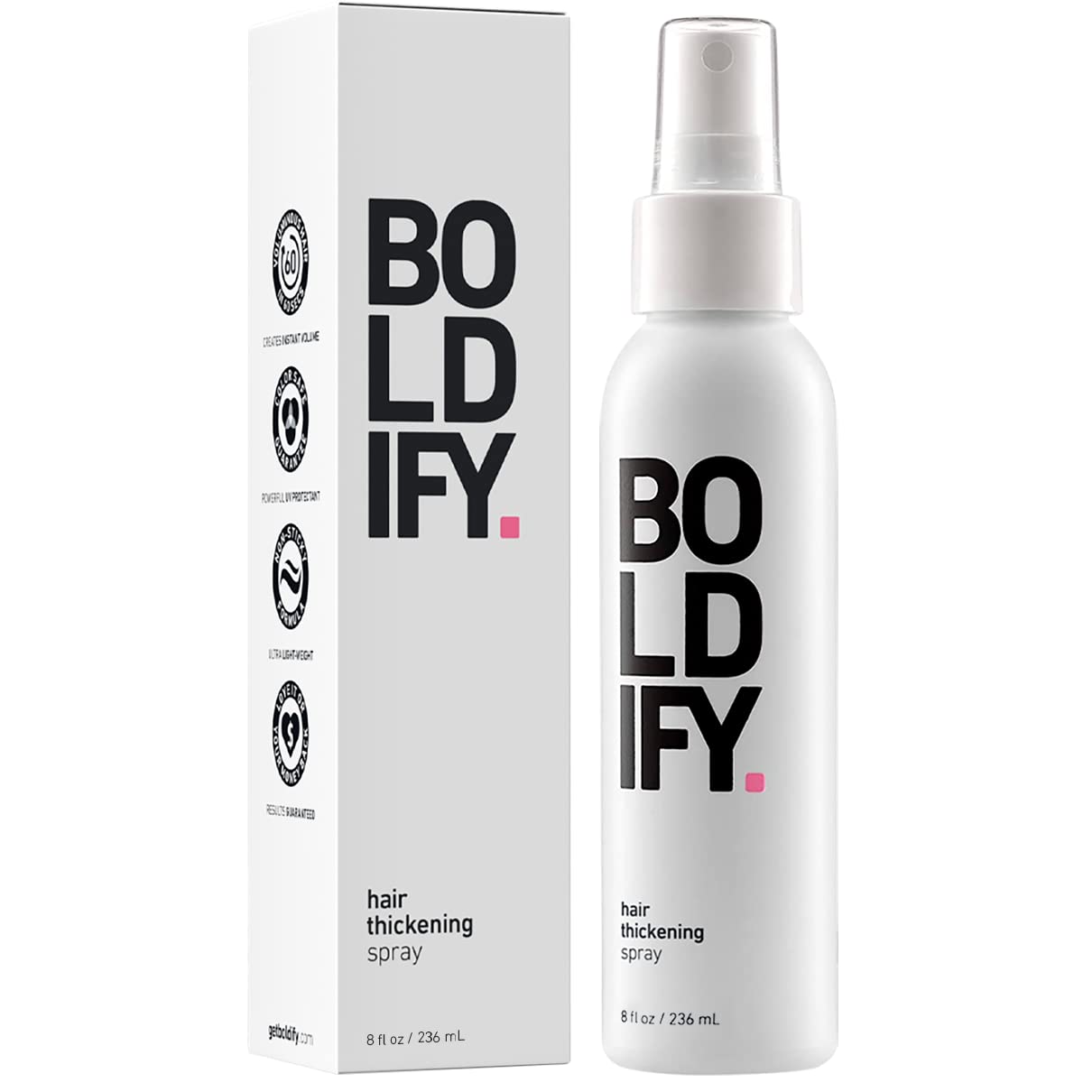 Boldify Hair Thickening Spray - Stylist Recommended Volumizing Hair Products All Genders - Hair Volumizer, Texture Spray for Hair, Hair Spray Women/Men, Hair Thickening Products for Women & Men - 8oz