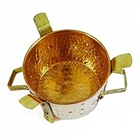 Indian Sigdi Royal Traditional Copper Brass Food Warmer Kitchenware Angeethi