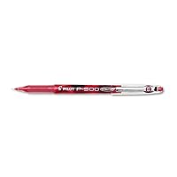 PILOT, Precise P-500 Gel Ink Rolling Ball Stick Pens, Marbled Barrel, Extra Fine Point 0.5 mm, Red, Pack of 12