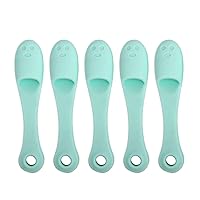 5PCS Silicone Nose Brush Face Scrubber Manual Blackhead Remover Exfoliator Finger Pad Nose Pore Wash Skin Care Beauty Tool..