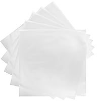 Lot45 Vinyl Record Sleeves 50 Pack 3 Mil Album Covers 12.75 x 12.75-inch Clear Vinyl Sleeves for Records and Art