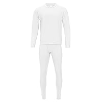 Thermal Underwear for Men, Heavyweight & Midweight Long Johns Base Layer, Shirt and Pants Set, Fleece