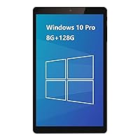 8 Inch Windows 10 Pro Tablet PC, 8GB RAM 128GB ROM, 800x1280 IPS HD Touchscreen, Intel x5-Z8350 Quad-Core CPU Windows Tablet with TF Slot/WiFi/Bluetooth/USB Port/Dual Cameras (8IN 8G+128G)