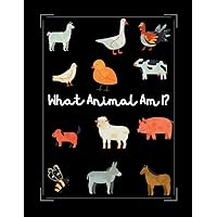 What Animal Am I: Sketch Book for Animal Farm and Other Wild Lives | A wildlife Sketching Book for Kids | Let Your Kids Learn How to Draw Animals with ... Animal | Identify, Name the Animal and Draw