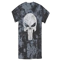 Marvel Punisher Skull Symbol Distressed Men's Wash T-Shirt