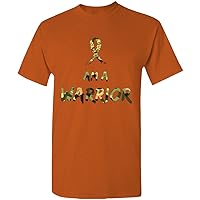 I am a Warrior with Camo Ribbon Adult Unisex Tee Standard T