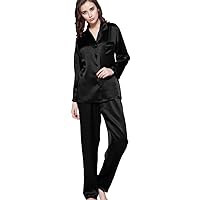 Silk Pajamas for Women Pure Full Length Long 22 Momme 100% Mulberry Silk Luxury
