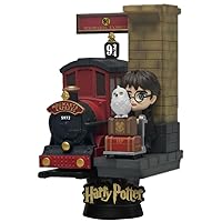 Beast Kingdom Toys Harry Potter,Platform 9 3/4 Diorama Stage D-Stage Figure Statue
