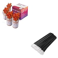 Lead Test Kit 320 pcs + 100-Black-1 New AAwipes Long Swabs Polyester Swabs Lint Free with Long Handle (100pcs, 6.3
