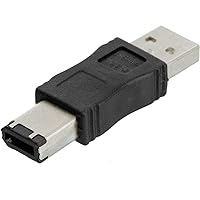 SKYPIA New Firewire IEEE 1394 6 Pin Female F to USB M Male Adaptor Converter 