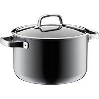 WMF W0514485290 Fusion Tech High Casserole 9.4 inches (24 cm), PL (Platinum), Compatible with Gas Fire, Anhydrous Pot